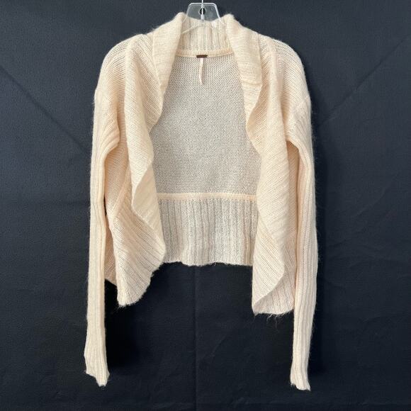 Free People women’s mohair blend open cropped cardigan - Picture 1 of 4